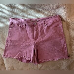 Seven7 Women's Pink Jean Shorts